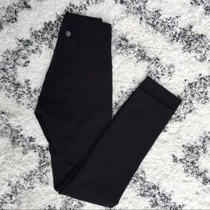 Lululemon Black High Rise Cropped Leggings XS